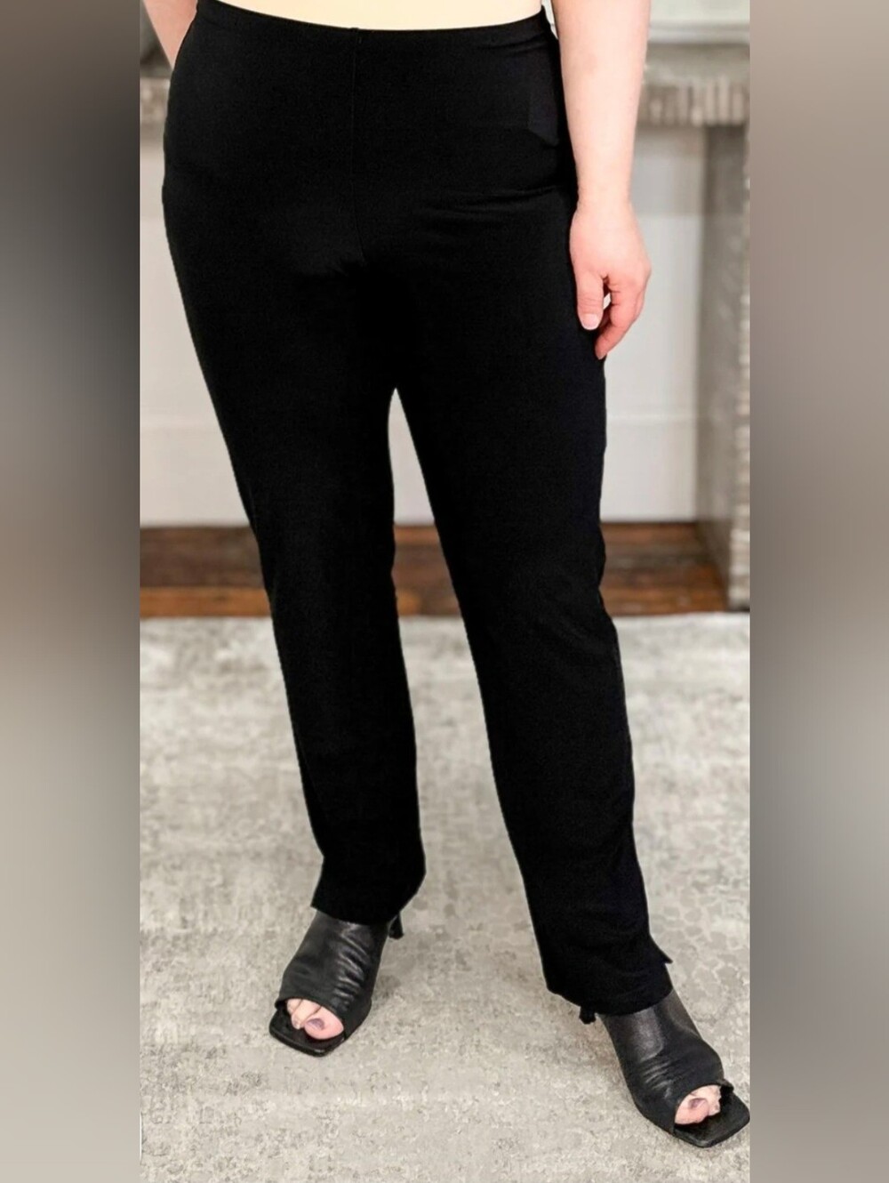Sympli Stretch comfortable Pull On Pants everyday Black Size 12